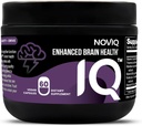 IQ - Supplément Cerveau Nootropique 11-en-1 : soutient la mémoire et la cognition - Bioactif B-Complexe avec 5-MTHF, L-Theanine, L-Tyrosine, Bacopa, Ginkgo, Huperzine - Vegan, Non-GMO, Sans caféine - 60 Compte
