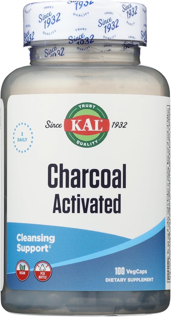 KAL Charbon, 280 mg, 100 gélules