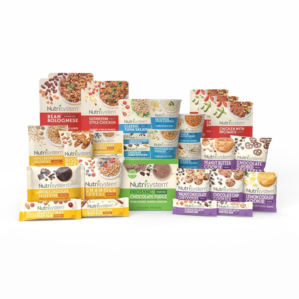 Nutrisystem Members® Favorites® Ensemble de perte de poids de 7 jours avec 28 repas et collations délicieux