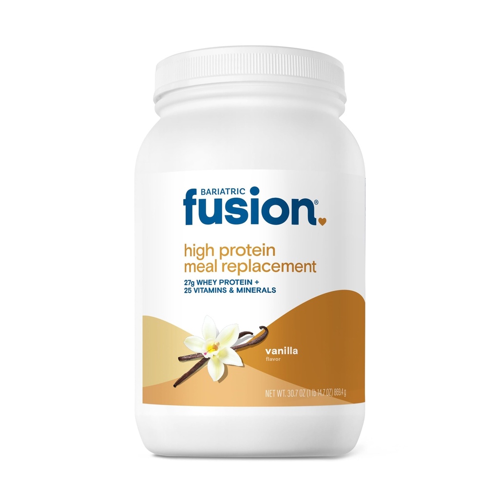 Fusion bariatrique Vanille haute protéinée substitut de repas Shake.