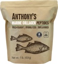 Anthony's Hydrolyzed Marine Collagen Peptides, sans gluten, Paléo et Keto Friendly, Sans saveur, 1-Pound