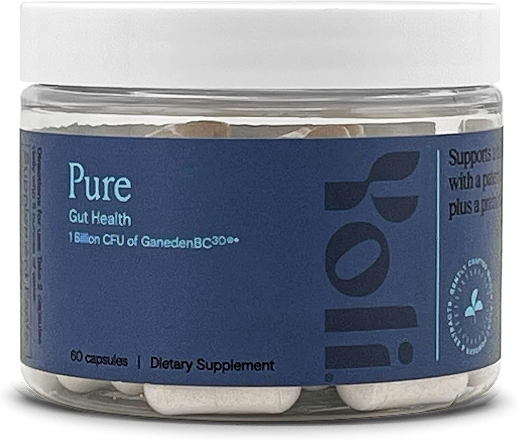 Yoli® Pure Probiotics for Digestive Health - Gut Health Supplements for Men and Women - Probiotic Capsules 1 Billion CFUs