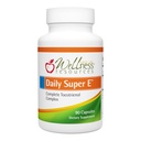 Ressources de bien-être Daily Super E - Complexe de vitamine E du tocotriénol : Vitamine E sans soja avec Delta, Gamma et Tocotriénols alpha pour la protection des antioxydants, source naturelle, non-OGM (90 capsules)