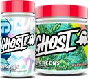 GHOST Bundles - Greens Superfood Powder (Guava Berry) & Glow Capsules Beauty and Detox Support