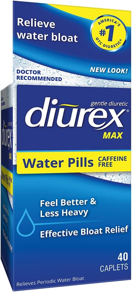 Diurex Max - Pilules d'eau diurétique sans caféine de résistance maximale - Retirez la botte d'eau