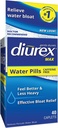 Diurex Max - Pilules d'eau diurétique sans caféine de résistance maximale - Retirez la botte d'eau