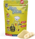 Conceptions nutritionnelles Nana Flakes 100% poudre de banane naturelle, soutien digestif - Source de potassium et fibre - Substitut pour les œufs, le beurre ou l'huile dans le four (2LB sac)