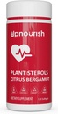 UpNourish Plant Stérols supplément agrumes Bergamote avec CoQ10, Omega 3, feuille d'olive, curcumine curcumine, ail noir et niacine - 120 Softgels