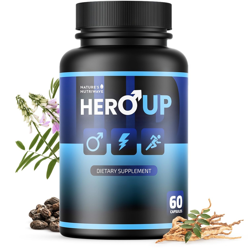 Heroup - Supplément de bien-être naturel avec des ingrédients à base de plantes – Non-OGM, sans stimulants
