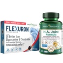 Produits de pureté Flexuron Formule articulaire + H.A. Flexuron articulaire (huile de krill, acide hyaluronique à faible poids moléculaire, astaxanthine) - HA Joint (BioCell Collagen, Boswellia Serrata, Quercetin, H.A. + Plus)