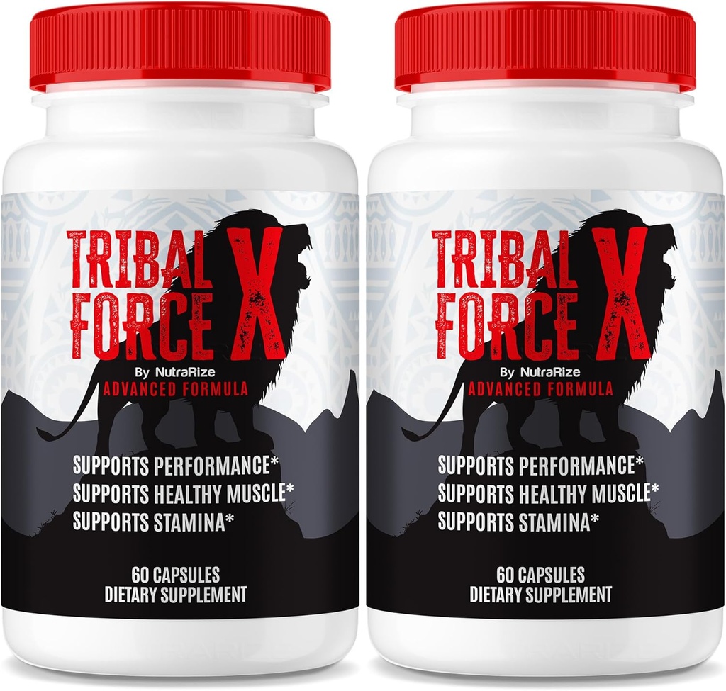 (2 Pack) Tribal Force X Capsules, TribalForceXL Max Performance Support For Men, TribalForce X All Natural Pills, TribalForces XXL Male Formula for Lasting Energy, TribalForces X Review (120 Capsules)