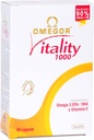 OMEGOR Omega 3 Supplément à l'huile de poisson Vitalité certifiée IFOS 1000 avec 800mg EPA et DHA par gélule - Pas d'arrière-goût de poisson, non-OGM (60 Softgels)
