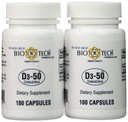 Biotechnologie - D3-50 50 000 UI, 100 Compte (paquet de 2)