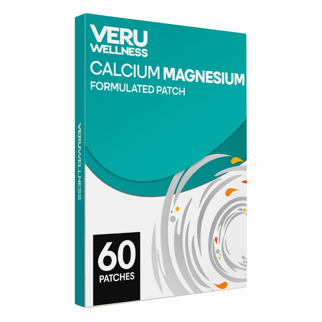 Veru Wellness Calcium Magnésium Plus lot quotidien - D3/K2 Calcium Bone Health Autocollant temps de sortie (60 jours)