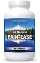 LifeSource Vitamines All Natural Pain Ease – 20 Herbes et enzymes synergiques qui soutiennent naturellement et en toute sécurité : Mal de tête et de migraines - genou – épaules – articulations – douleur des jambes – tension