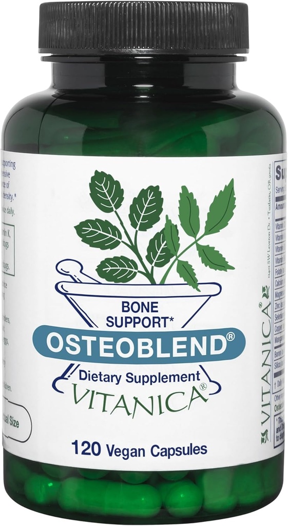 Vitanica, OsteoBlend, Soutien osseux, Vegan, 120 Capsules