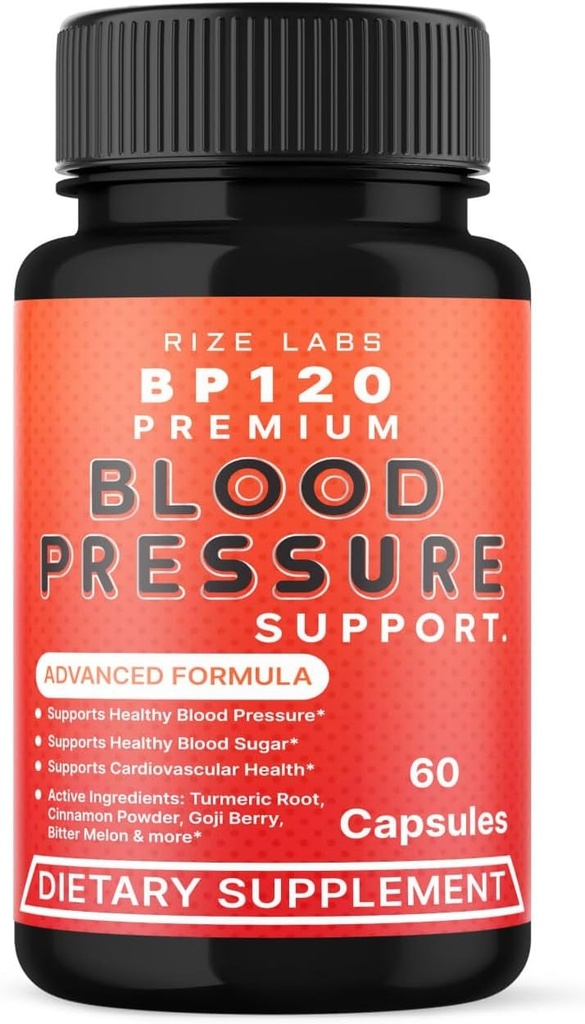 Rize labs BP120 Premium Dietary Supplement, BP120 Premium Comprimés soutient l'inflammation, BP120 Premium renforcer le soutien pilules, BP120 Premium Évaluations de la force maximale (60 capsules)