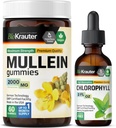 BIO KRAUTER Mullein 60 Gummies & Chlorophyll Tincture 2 Fl. Oz.