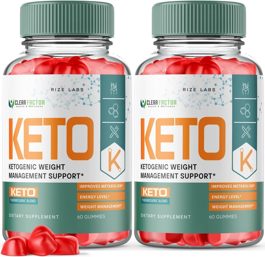 (2 Pack) Clear Factor Keto ACV Gummies - Clear Factor for Advanced Weight Loss, Keto + ACV Gummy, Clear Factor Maximum Strength Supplement, ClearFactor Gummies Reviews (120 Gummies)