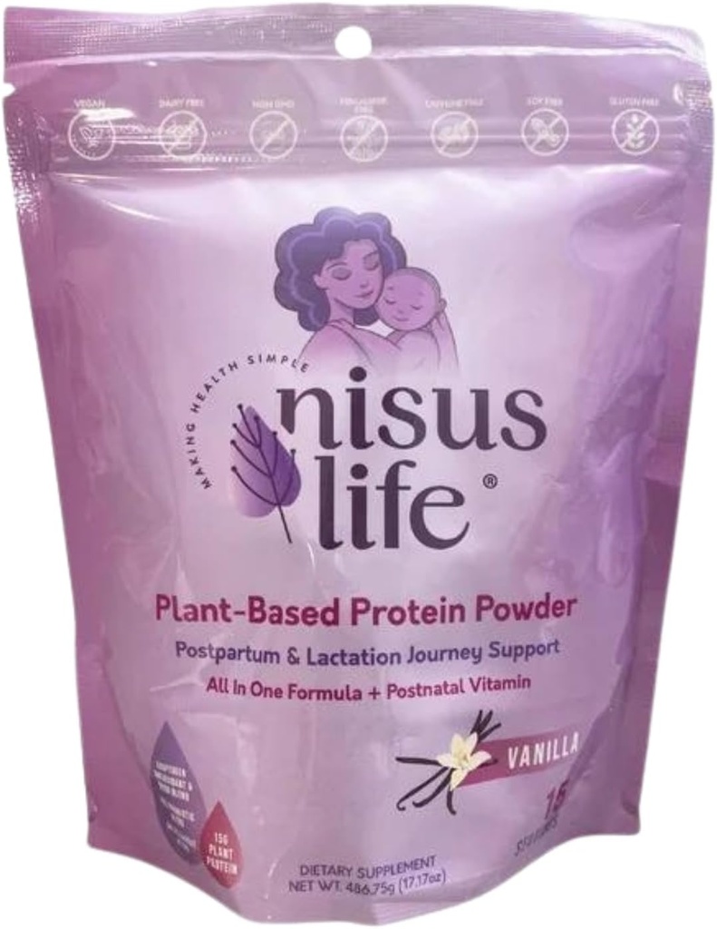 Postpartum & Lactation Journey Protein Powder (17.17 OZ, Vanilla)