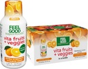 FeelGood Superfoods Vita Fruits et légumes Immune Support Suppléments de prise de vue, Arôme Orange, Pack de 10 prises de vues d'immunité, Boissons de booster système immunitaire fabriquées avec 25 fruits et légumes biologiques