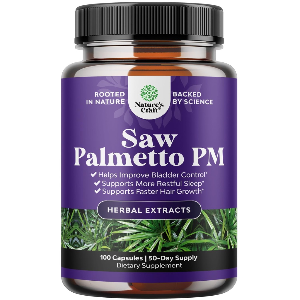 Defense Saw Palmetto pour les hommes - Saw Palmetto Extract Prostate Supplement pour les hommes aident à réduire l'urine nocturne Fréquence Urgence et suractive Bladder avec graines de citrouille de lycopène et Melatonine