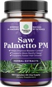 Defense Saw Palmetto pour les hommes - Saw Palmetto Extract Prostate Supplement pour les hommes aident à réduire l'urine nocturne Fréquence Urgence et suractive Bladder avec graines de citrouille de lycopène et Melatonine