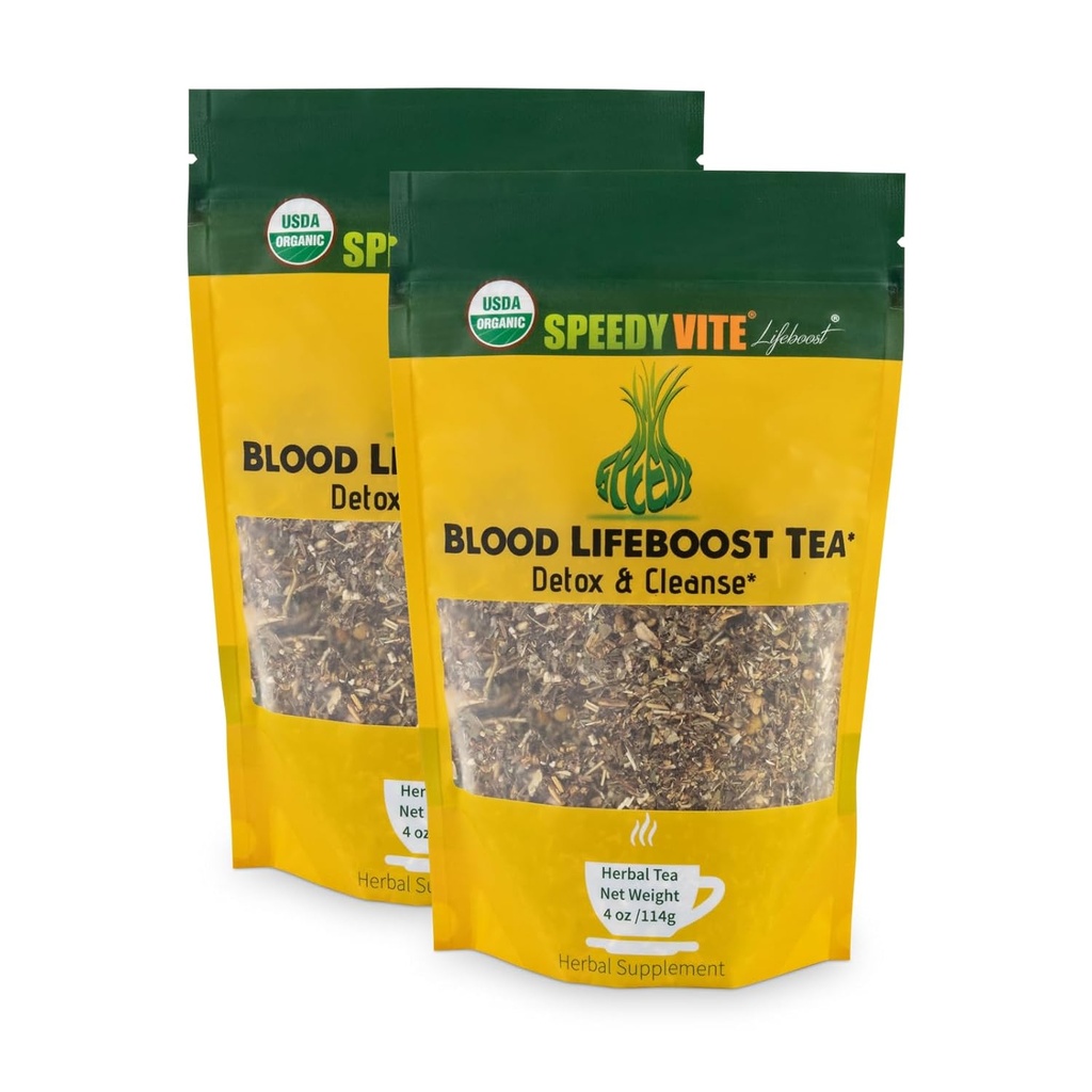 Nettoyer le sang LifeBoost Tea Organic – Nettoie et soutient l'enlèvement naturel des déchets chimiques excédentaires du flux sanguin Echinacea Chamomile.. Supplément à base de plantes