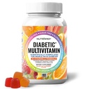 Gommies à croquer multivitamines Premium pour les femmes et les hommes - Supplément sans sucre et sans gluten Vitamines - Calcium Magnésium Zinc Manganèse...