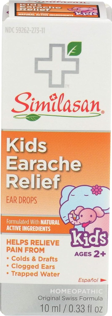Similasan, gouttes d'oreilles pour enfants, 0,33 Fl Oz3