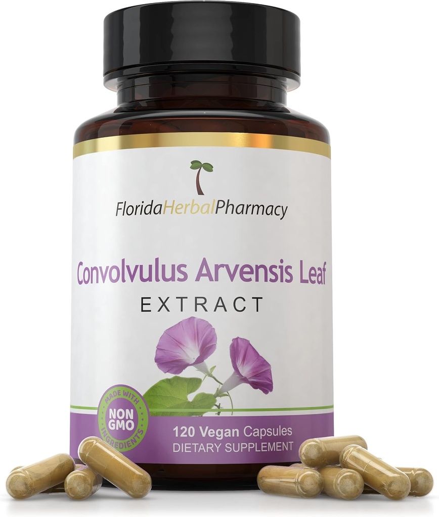 Florida Herbal Pharmacie, Convolvlus Arvensis Feuille Supplément Capsules 10:1 (120 Capsules) 500 mg par Capsule, 1000 mg