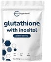 Supplément de glutathion, poudre de glutathion pur avec Inositol, 5 once (9 mois d'approvisionnement), 2 en 1 formule, ingrédients puissants pour les antioxydants, soutient la fonction hépatique, végétalien