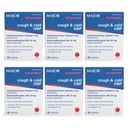 Comprimés MAJOR Toux et HBP froid - Antihistaminique et suppresseur de Toux pour les personnes ayant une pression artérielle élevée - Dextrométhorphane HBr, Maléate de chlorphéniramine - 16 Compte (6 paquets)