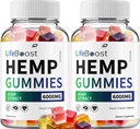 Gommies de chanvre Life Boost - avec extrait de graines de chanvre LifeBoost Gommies de chanvre Acouphène supplément à base de plantes, soutien à la santé et au bien-être, tout naturel Gommy de chanvre Life Boost (2 Pack - 120 Gommies)