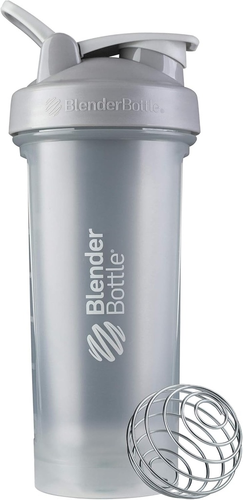 Bouteilles de mélange Classic V2 Shaker Bouteille parfaite pour les shakes protéiques et pré-entraînement, 28-Ounce, Gris de galets