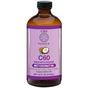 C60 Purple Power Organic MCT Huile de noix de coco, Huile de noix de coco bio pressée à froid, 99.99% Pure C60 Carbon Fullerènes (16 oz)