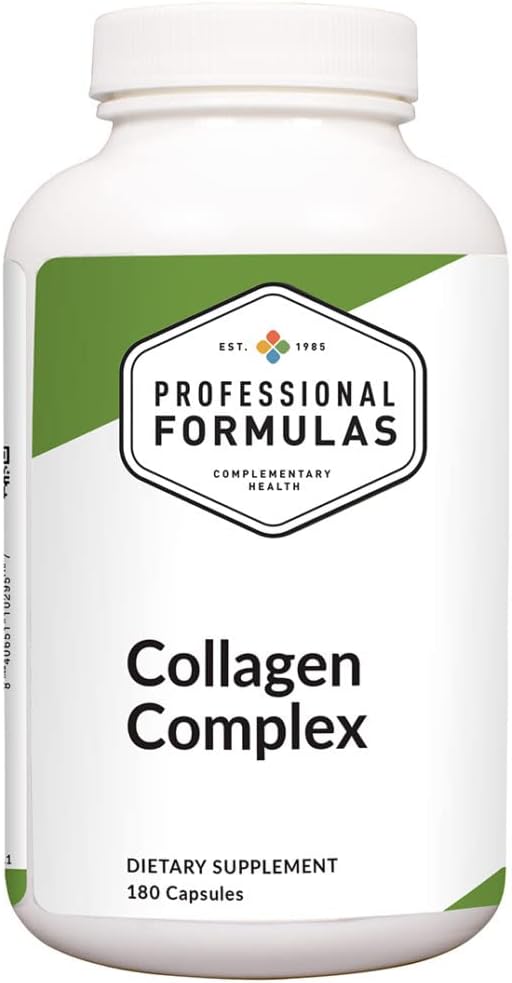Formules professionnelles Complexe de collagène – Soutient l'intégrité, la flexibilité et la résistance structurale des articulations – avec Collagène, Chondritine & Hydroxyapatite – 60 Capsules
