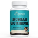 2400 MG Glutathion liposomique Softgels, Absorption maximale, forme active L-Glutathion réduit (GSH), avec acide hyaluronique, resvératrol, maîtres antioxydants pour la désintoxication, cerveau, système immunitaire, 60 Softgels
