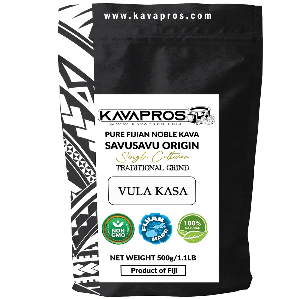 Poudre de kava Cultivar unique Vula Kasa Fidjian Kava Root Poudre de haute puissance 4 ans Matured pure biologique Kava-Kava des Fidji