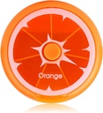 Creative Portable Mini 7 jours hebdomadaire forme circulaire Rotary Mute Fruit style Pill Case (Orange)