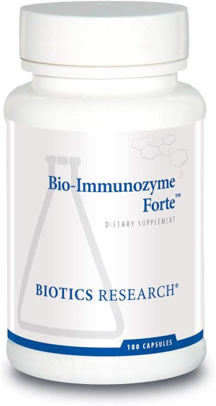 Recherche en biotique Bio Immunozyme Forte Multivitamine, Echinacea, Cayenne Pepper, Lactobacillus acidophilus, Botaniques, Probiotiques, Amino Acides, Organes/Glandulaires pour système immunitaire Santé 180 Capsules