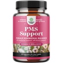 Supplément de soutien PMS pour les femmes – Équilibre hormonal pour les femmes et désagrément menstruel avec DIM, Chasteberry, Black Cohosh & Ashwagandha - pour les crampes d'époque Ease, Ménopause Bloating, Mood Swing – 60 Ct
