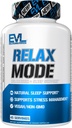 Evluution Nutrition RelaxMode - Soutien naturel du sommeil - avec extrait de racine de L-Theanine, Valérien et plus - Vegan & Non-OGM - Supplément diététique - 45 portions - 45 capsules de légumes