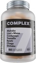 Complexe 7 - Biologique Reishi, Lions Mane, Cordyceps, Shiitake, Chaga, Maitake & Tremella pour Immune Support, Focus et Energie