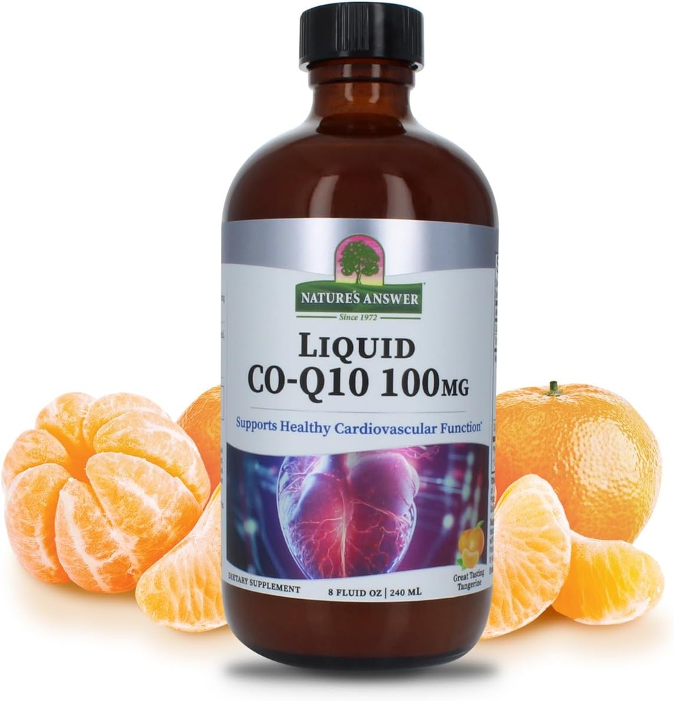 Nature's Answer Liquide CO-Q10 8 Fluid Ounces Supporte la fonction cardiovasculaire