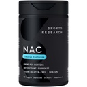 Recherche sportive N-acétyl L-Cysteine (NAC) 600mg, 90 Capsules de légumes - végétalien, non-OGM, sans gluten.