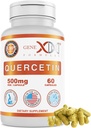 Formules Genex Quercetin 500mg -60 Capsules pour 60 jours d'approvisionnement - Supplément pour le support immunitaire, antioxydant et la protection contre l'allergie, non-OGM, sans gluten