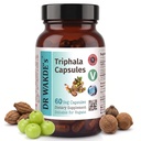 DR WAKDE'S Triphala Capsules (60 Veg Caps, supplément à base de plantes, Herbe ayurvédique, tout naturel, végétalien)