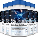 (5 Pack) SciatiSoothe Supplément Pills, Sciati Soothe Tous naturels Cerveau et Supplément cognitif Pills