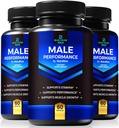 (3 Pack) Blue Vigor Max Pills pour les hommes, Formule tout naturel pour la condition physique et l'endurance masculine, Capsules Premium pour la nutrition quotidienne, la performance et l'énergie, Supplément officiel pour les avis sur l'homme (180 Capsules)